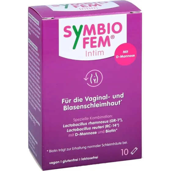 Symbiofem Intim Milchsurebakterien mit D-Mannose 10 Sticks