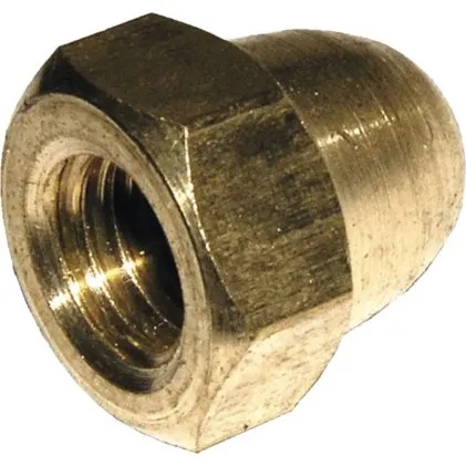 Dresselhaus Hutmutter DIN 1587 M8 Messing, 100 Stck