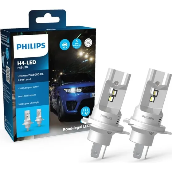 Philips Ultinon Pro6000 Boost H4 LED Gen2 +300% fr Mercedes Citan W415