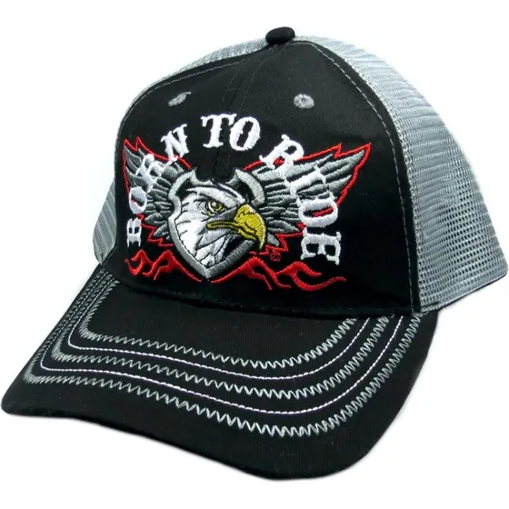 Born To Ride Biker Mesh Basecap
