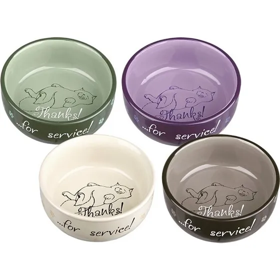 Trixie Keramiknapf Thanks for Service, 300 ml, Ø 11 cm