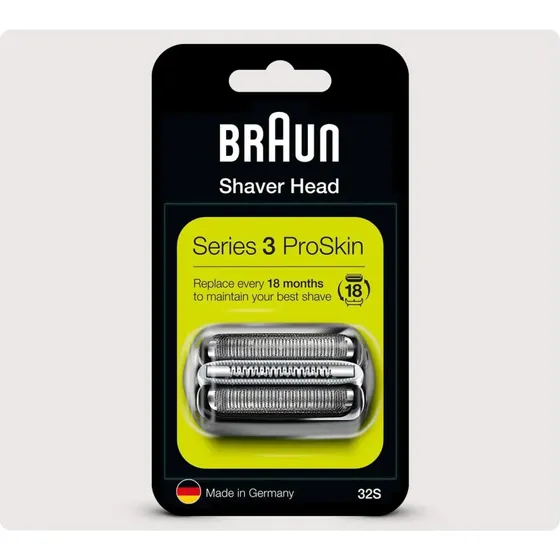 Braun Series 3 32S Scherkopf Kombipack Silber