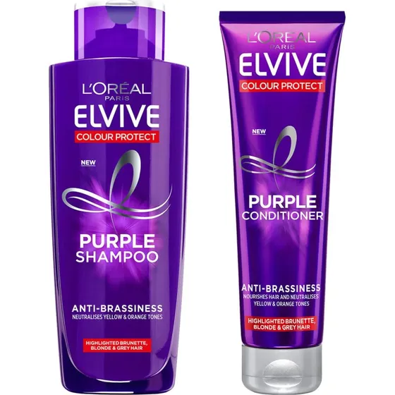 L'Oral Paris Elvive Color Protect Purple Shampoo & Conditioner Set