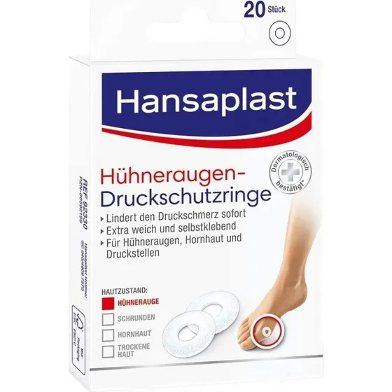 Hansaplast Hühneraugen-Druckschutzringe Ø 2,2 cm, 20 St.