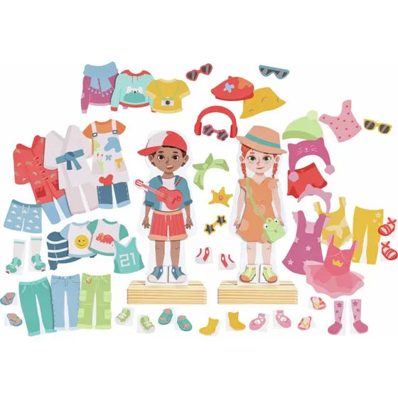 Hape Magnetisches Anzieh-Puzzle Outfit-Design fr Kinder