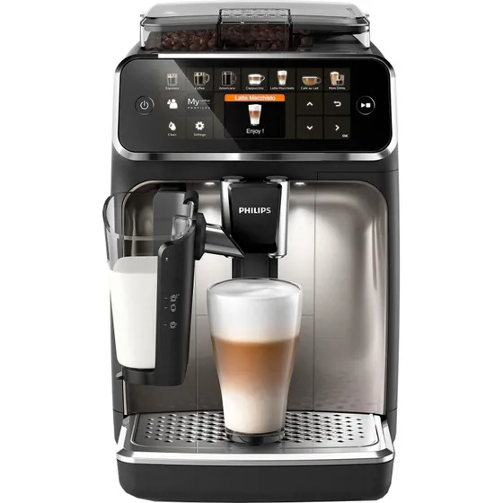 Philips EP5447/90 LatteGo 5400 Kaffeevollautomat, Schwarz/Chrom
