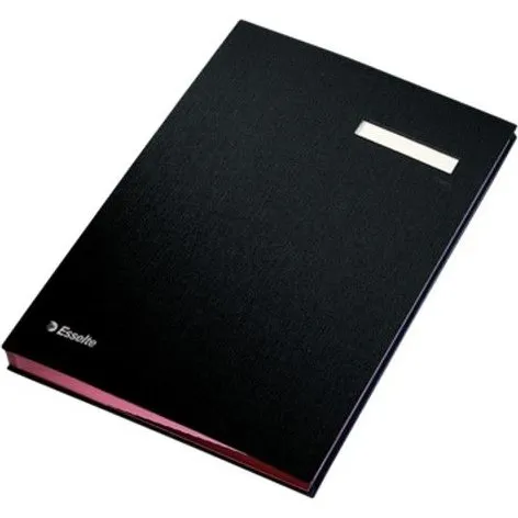 Esselte Signature Mappe A4 10 Fcher schwarz