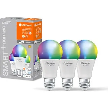LEDVANCE SMART+ WiFi RGBW E27 3er-Pack 9,5W