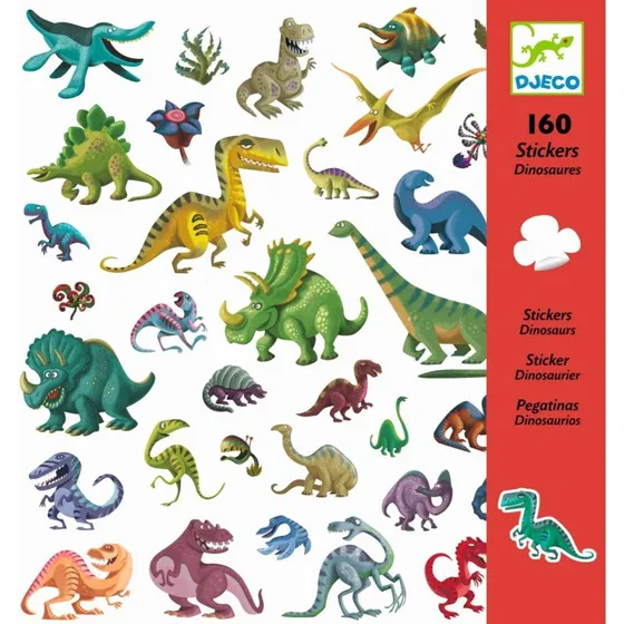 Djeco Dinosaurier-Aufkleber-Set (160 Stck)