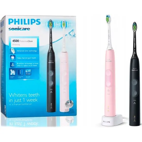 Philips Sonicare 4500 Protective Clean HX6830/35 Pink + Schwarz