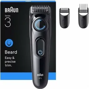 Braun Series 3 BT3520 Barttrimmer, Schwarz/Blau, 50 Min Akku