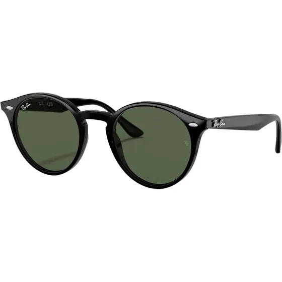 Ray-Ban RB2180 Polished Black Dark Green 51