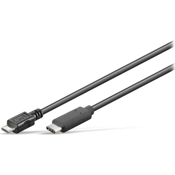 Goobay 67993 USB-C auf Micro-B Kabel 1 m schwarz