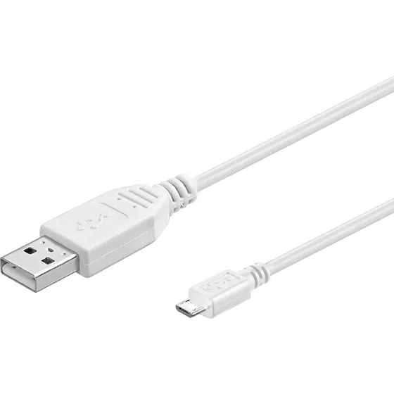 Goobay Micro-USB Schnellladekabel 1m wei