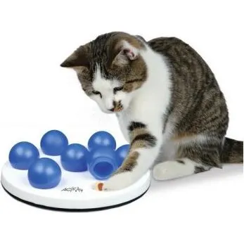 TRIXIE Cat Activity Solitär 20 cm, weiß/blau