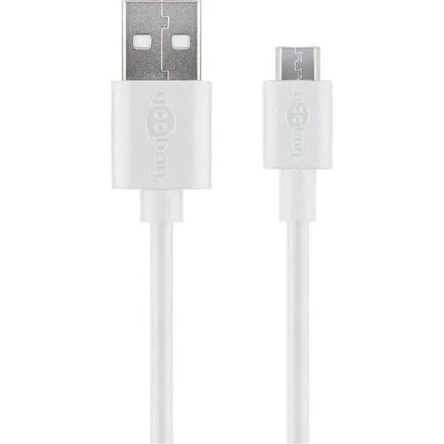 Goobay Micro-USB Kabel 2 m weiß