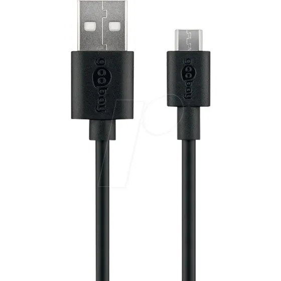 Goobay 38660 Micro-USB Kabel 2 m schwarz