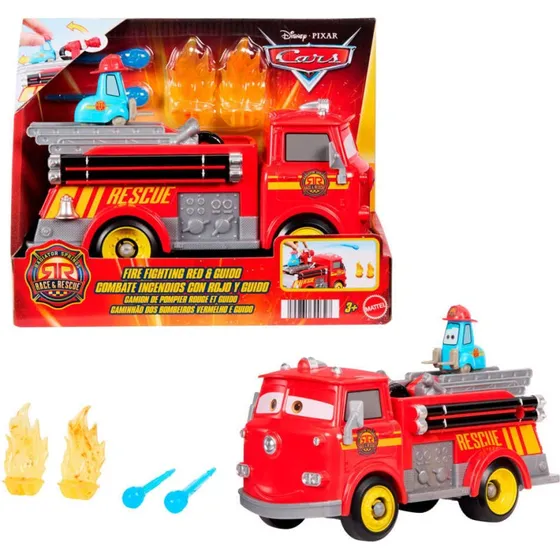 Mattel Disney Pixar Cars Feuerwehrauto Red & Guido