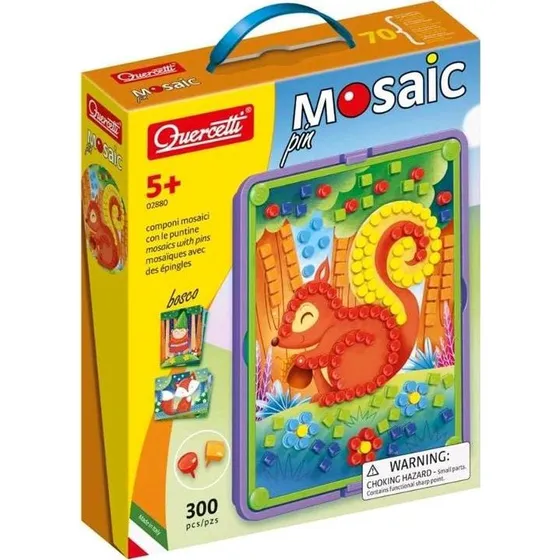 Quercetti Mosaic Pin Wald, 300 Stk.