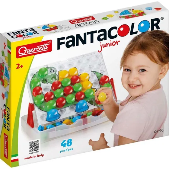 Quercetti Fantacolor Junior Steckspiel Koffer