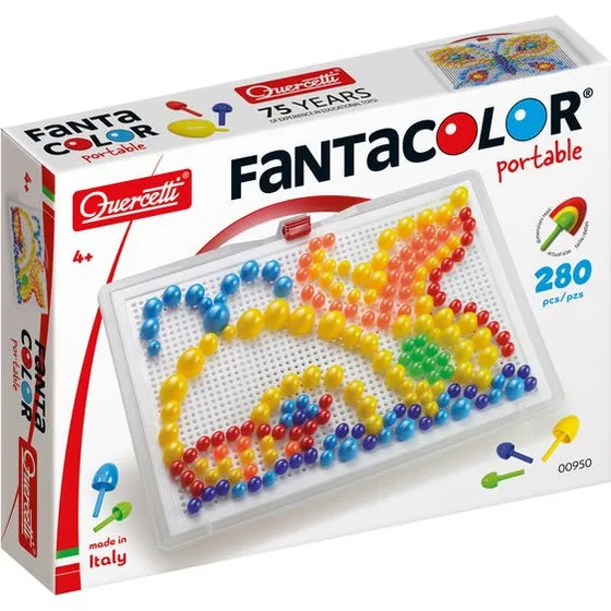 Quercetti Fantacolor Portable Mosaik, 280 Teile