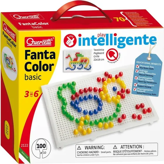 Quercetti FantaColor Tab Basic - 100 Stifte, Bastelset