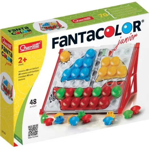 Quercetti Fantacolour Junior Basic Mosaik, 48 Teile, 32 mm