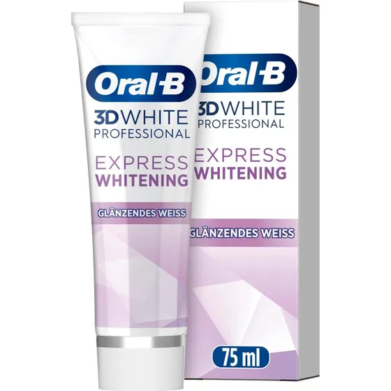 Oral-B 3D White Professional Express Glänzendes Weiss, 75 ml