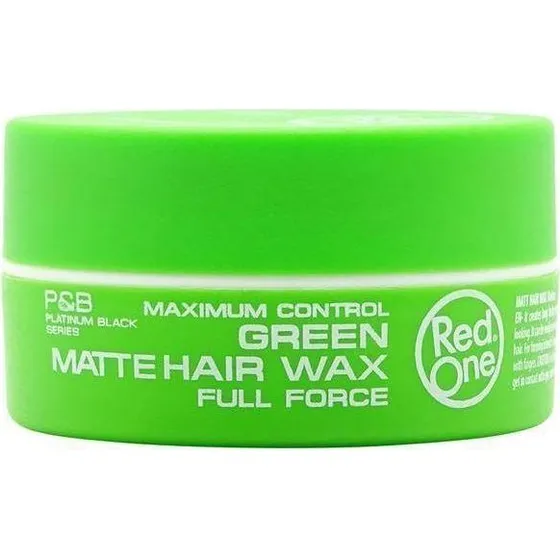Red One Matte Hair Wax Green 150ml