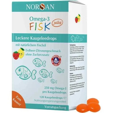 Norsan Omega-3 Fisk Jelly Kinder 120 Jellies