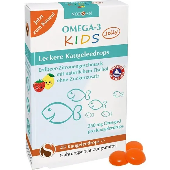 Norsan Omega-3 Kids Fisk Jelly 45 Stück