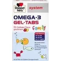 Doppelherz system Omega-3 Gel-Tabs family Erdbeer-Citronen