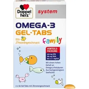 Doppelherz system OMEGA-3 Gel-Tabs Erdbeer-Citrus 120 St