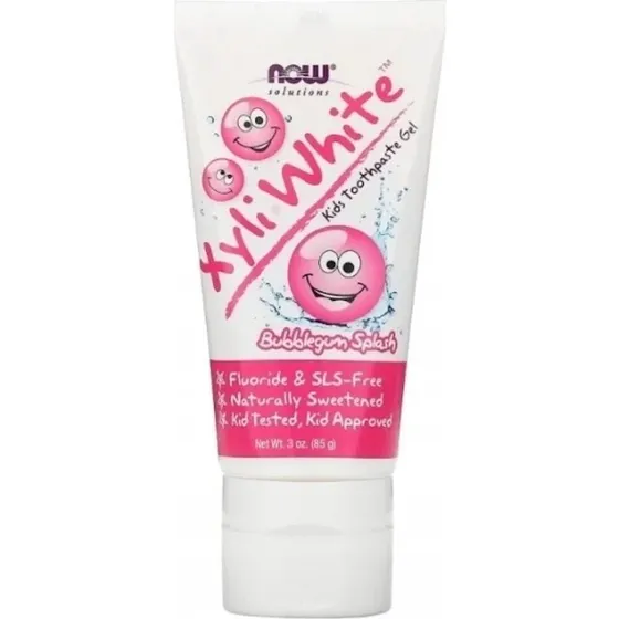Now Foods XyliWhite Bubblegum Splash Zahnpasta fr Kinder 85 g
