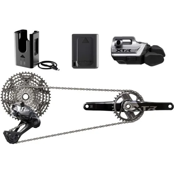 Shimano XTR Di2 12-fach Drivetrain-Kit 175 mm, 34Z. Kassette 10-51