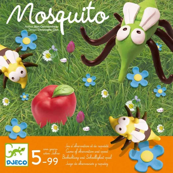 Djeco Mosquito ab 4 Jahren Reaktionsspiel mit Insekten & pfeln