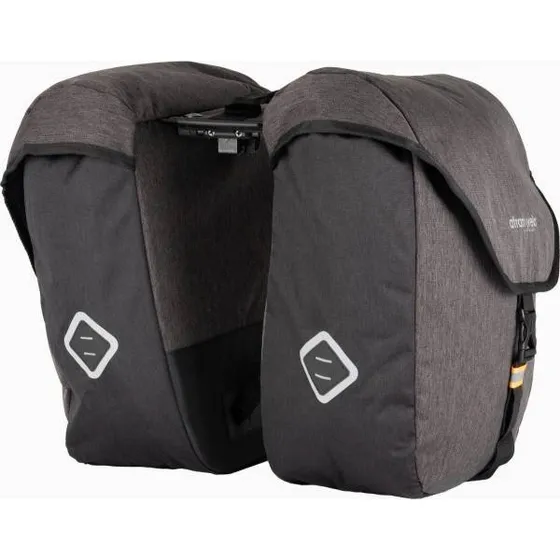 AtranVelo Zap AVS Doppeltasche schwarz/grau