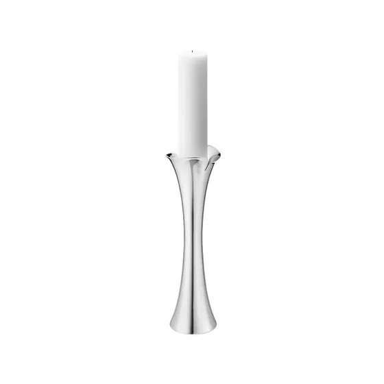 Georg Jensen Bloom Bodenkerzenhalter Medium Edelstahl