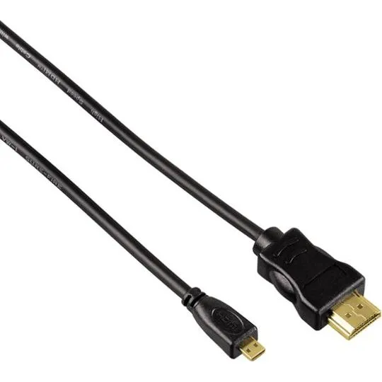 Hama High Speed HDMI Typ A auf Typ D (Micro) 2m schwarz