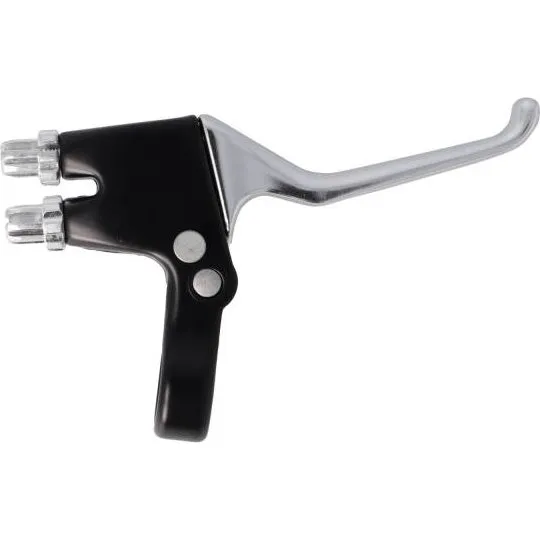 Elvedes Bremshebel Doppel Rechts mit Parkmodus Sw/Silber