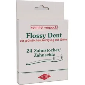 Flossy Dent Zahnseide/Zahnstocher 24 St