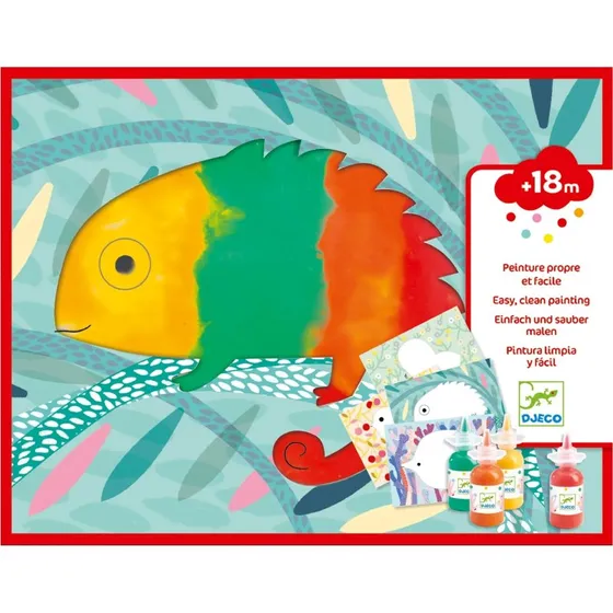 Djeco Squirt & Spread Fingermalset Tiere ab 18 Monaten