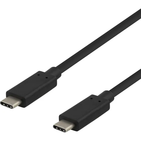 Deltaco USB-C-Kabel 0,5 m, 10 Gbit/s, 60 W, schwarz