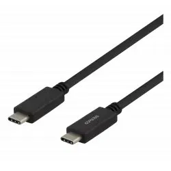 deltaco USB-C auf USB-C 1 m, schwarz
