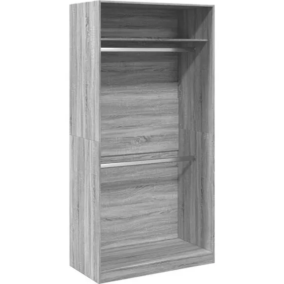 vidaXL Kleiderschrank Grau Sonoma 100x50x200 cm