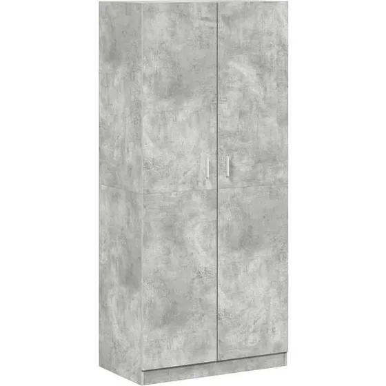 vidaXL Kleiderschrank Betongrau 90x52x200 cm