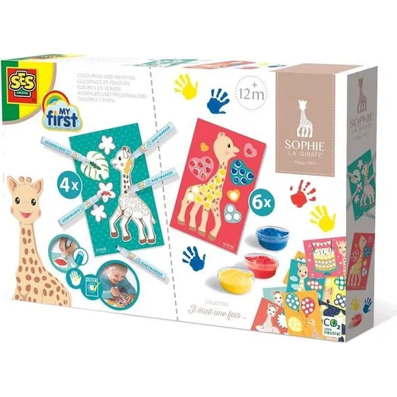 SES Sophie la Girafe Mal- und Fingerfarben-Set