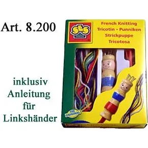 SES Creative Strickpuppe mit Wolle  Kreatives Strickset fr Kinder ab 5 Jahren