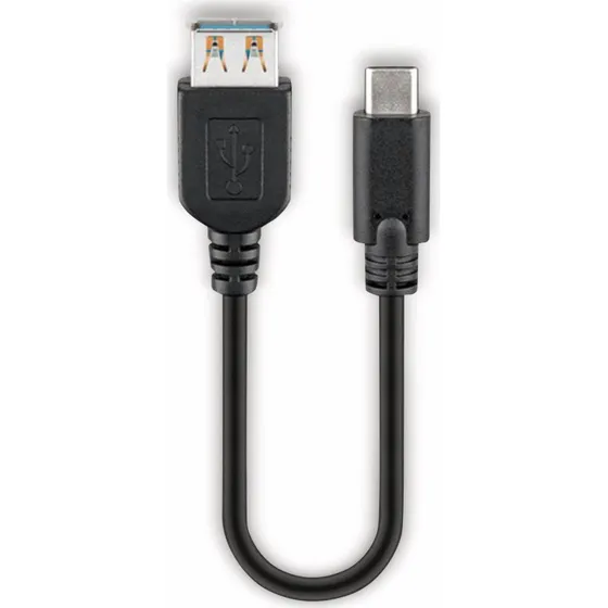 Goobay 67894 USB-C auf USB-A 0,2 m, schwarz