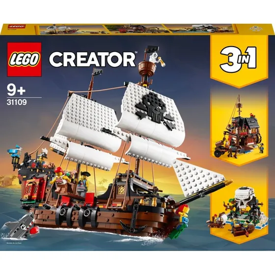 LEGO Creator 31109 Piratenschiff 3-in-1 Bau- und Spielset